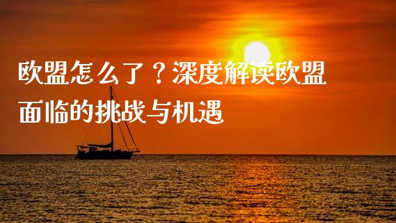 欧盟怎么了？深度解读欧盟面临的挑战与机遇_https://cj001.lansai.wang_股市问答_第1张