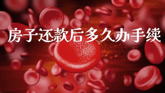 房子还款后多久办手续_https://cj001.lansai.wang_理财问答_第1张
