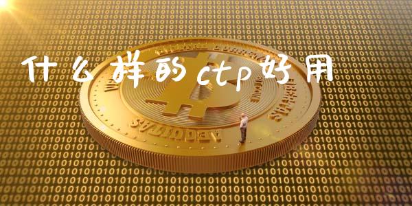 什么样的ctp好用_https://cj001.lansai.wang_理财问答_第1张