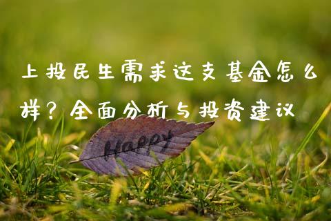 上投民生需求这支基金怎么样？全面分析与投资建议_https://cj001.lansai.wang_期货问答_第1张