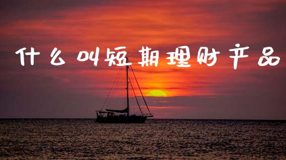 什么叫短期理财产品_https://cj001.lansai.wang_股市问答_第1张