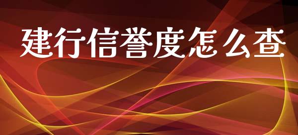 建行信誉度怎么查_https://cj001.lansai.wang_金融问答_第1张