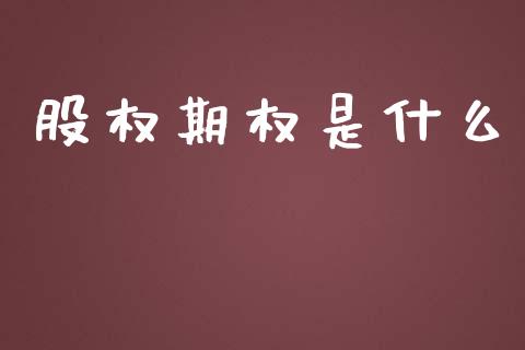 股权期权是什么_https://cj001.lansai.wang_股市问答_第1张