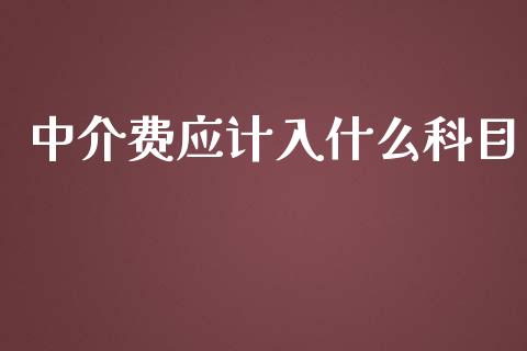 中介费应计入什么科目_https://cj001.lansai.wang_会计问答_第1张