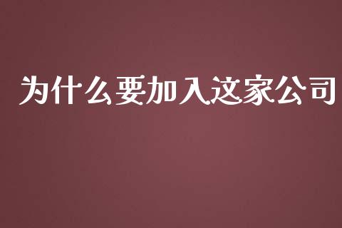 为什么要加入这家公司_https://cj001.lansai.wang_期货问答_第1张