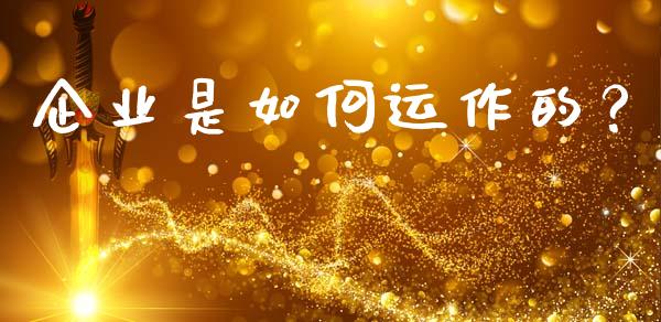 企业是如何运作的？_https://cj001.lansai.wang_财经百问_第1张