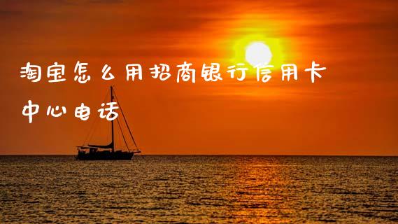 淘宝怎么用招商银行信用卡中心电话_https://cj001.lansai.wang_金融问答_第1张