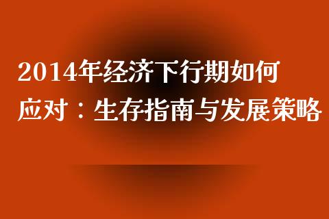 2014年经济下行期如何应对：生存指南与发展策略_https://cj001.lansai.wang_保险问答_第1张