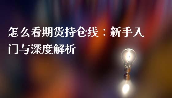 怎么看期货持仓线：新手入门与深度解析_https://cj001.lansai.wang_理财问答_第1张
