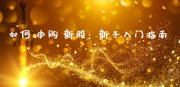 如何 申购 新股:新手入门指南_财经百问_第1张_财经百问网 如何 申购 新股:新手入门指南_https://cj001.lansai.wang_财经百问_第1张
