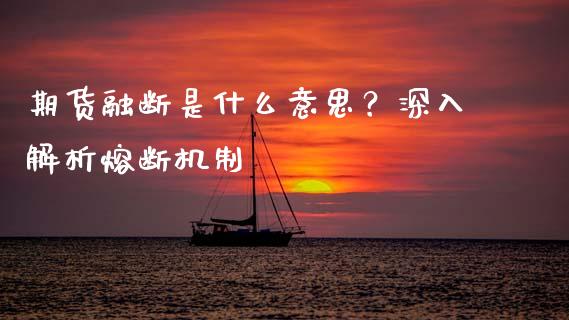 期货融断是什么意思？深入解析熔断机制_https://cj001.lansai.wang_理财问答_第1张