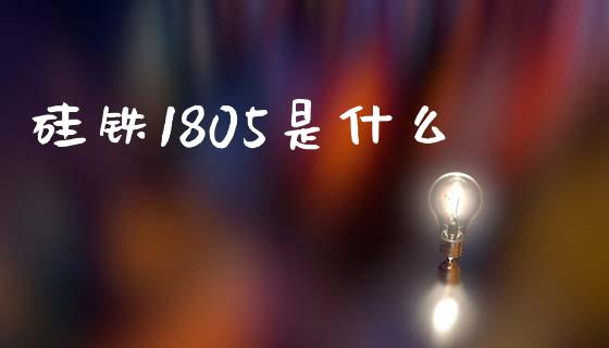 硅铁1805是什么_https://cj001.lansai.wang_期货问答_第1张