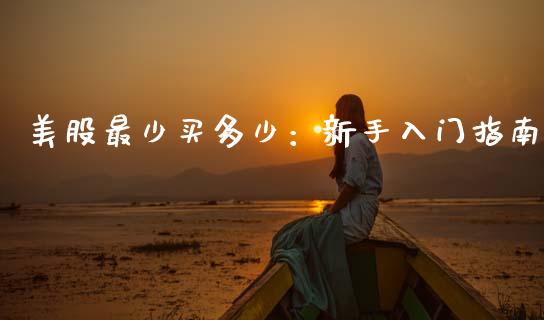 美股最少买多少：新手入门指南_https://cj001.lansai.wang_期货问答_第1张