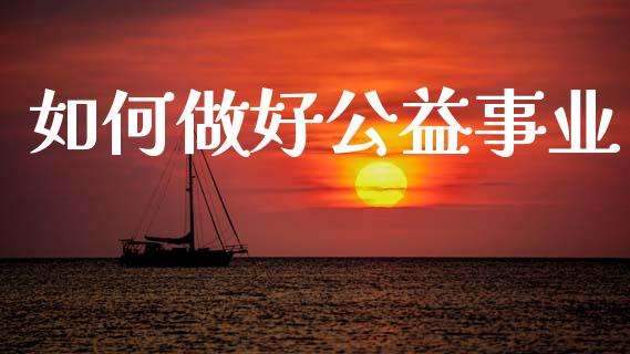 如何做好公益事业_https://cj001.lansai.wang_保险问答_第1张