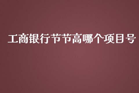 工商银行节节高哪个项目号_https://cj001.lansai.wang_理财问答_第1张