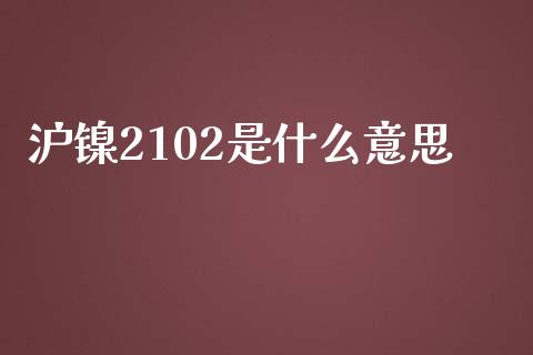 沪镍2102是什么意思_https://cj001.lansai.wang_期货问答_第1张