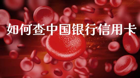 如何查中国银行信用卡_https://cj001.lansai.wang_理财问答_第1张