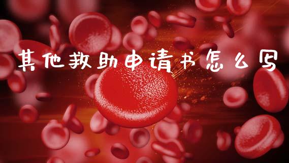 其他救助申请书怎么写_https://cj001.lansai.wang_保险问答_第1张