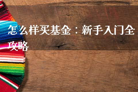 怎么样买基金：新手入门全攻略_https://cj001.lansai.wang_期货问答_第1张