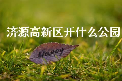 济源高新区开什么公园_https://cj001.lansai.wang_期货问答_第1张