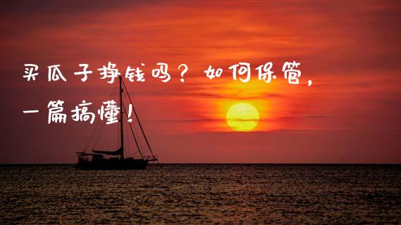 买瓜子挣钱吗？如何保管，一篇搞懂！_https://cj001.lansai.wang_理财问答_第1张