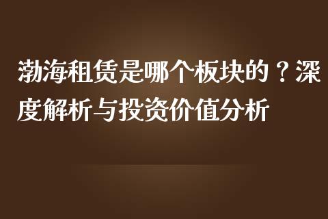 渤海租赁是哪个板块的？深度解析与投资价值分析_https://cj001.lansai.wang_财经百问_第1张
