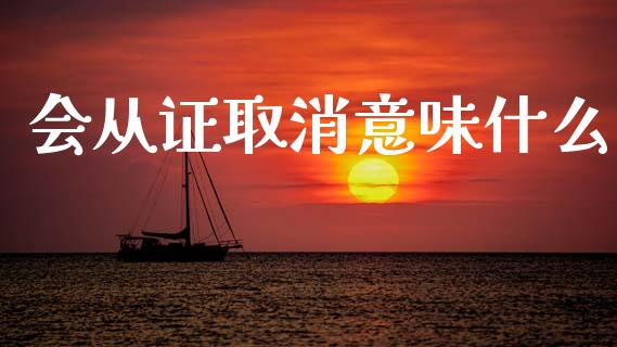 会从证取消意味什么_https://cj001.lansai.wang_会计问答_第1张