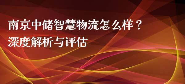 南京中储智慧物流怎么样？深度解析与评估_https://cj001.lansai.wang_财经问答_第1张
