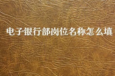 电子银行部岗位名称怎么填_https://cj001.lansai.wang_金融问答_第1张