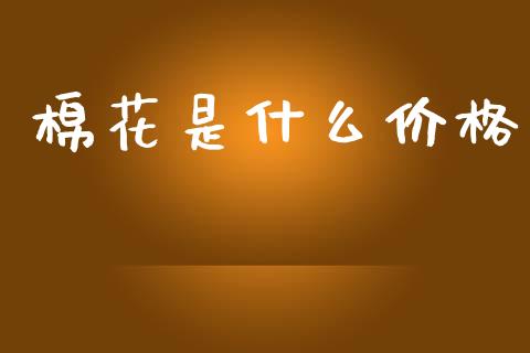 棉花是什么价格_https://cj001.lansai.wang_会计问答_第1张