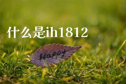 什么是ih1812_https://cj001.lansai.wang_财经百问_第1张