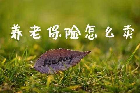 养老保险怎么卖_https://cj001.lansai.wang_期货问答_第1张