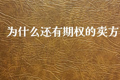 为什么还有期权的卖方_https://cj001.lansai.wang_财经百问_第1张
