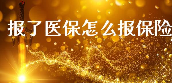 报了医保怎么报保险_https://cj001.lansai.wang_保险问答_第1张