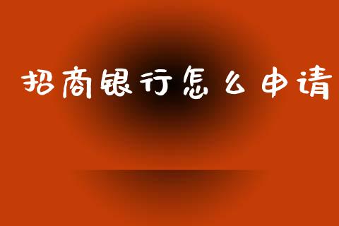 招商银行怎么申请_https://cj001.lansai.wang_金融问答_第1张