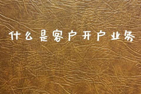什么是客户开户业务_财经百问_第1张_财经百问网 什么是客户开户业务_https://cj001.lansai.wang_财经百问_第1张