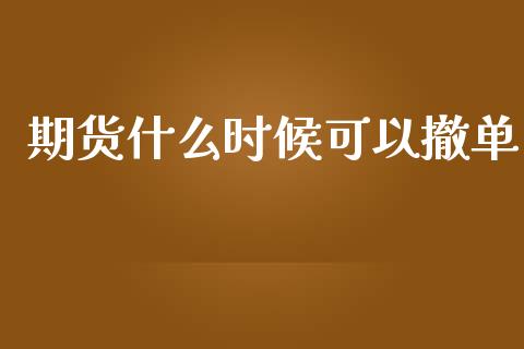 期货什么时候可以撤单_https://cj001.lansai.wang_保险问答_第1张