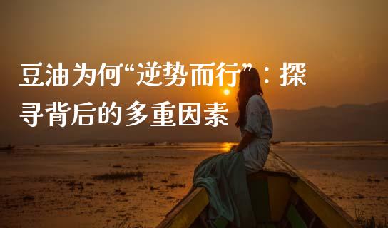 豆油为何“逆势而行”：探寻背后的多重因素_https://cj001.lansai.wang_财经问答_第1张