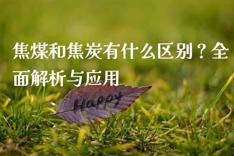 焦煤和焦炭有什么区别？全面解析与应用_https://cj001.lansai.wang_财经问答_第1张