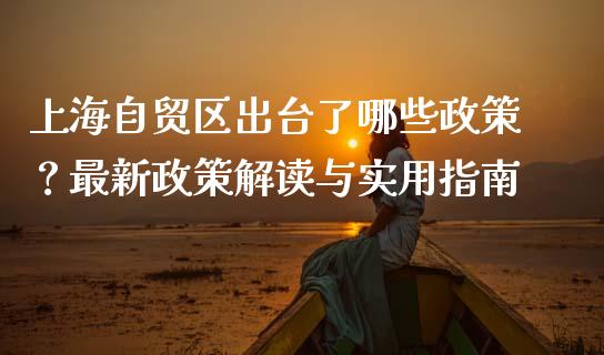 上海自贸区出台了哪些政策？最新政策解读与实用指南_https://cj001.lansai.wang_期货问答_第1张