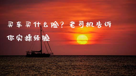 买车买什么险？老司机告诉你实操经验_https://cj001.lansai.wang_期货问答_第1张