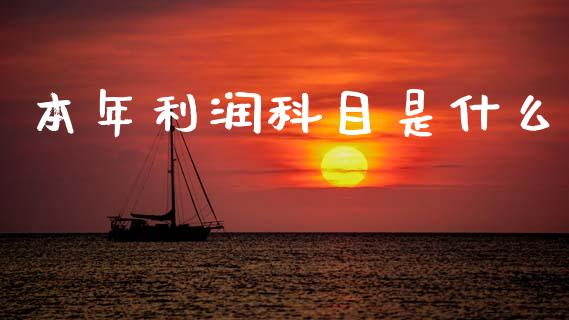本年利润科目是什么_https://cj001.lansai.wang_会计问答_第1张