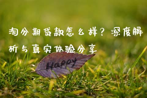 淘分期贷款怎么样?深度解析与真实体验分享_会计问答_第1张_财经百问网 淘分期贷款怎么样?深度解析与真实体验分享_https://cj001.lansai.wang_会计问答_第1张