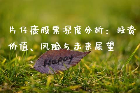 片仔癀股票深度分析：投资价值、风险与未来展望_https://cj001.lansai.wang_理财问答_第1张