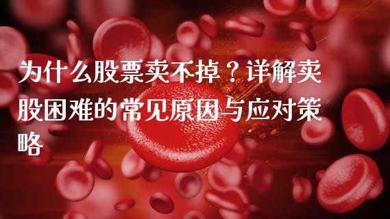 为什么股票卖不掉？详解卖股困难的常见原因与应对策略_https://cj001.lansai.wang_金融问答_第1张