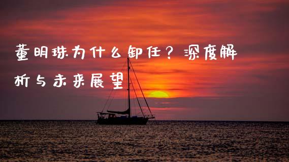 董明珠为什么卸任？深度解析与未来展望_https://cj001.lansai.wang_财经百问_第1张