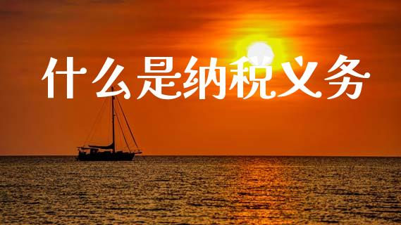 什么是纳税义务_https://cj001.lansai.wang_会计问答_第1张
