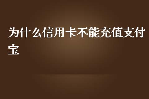 为什么信用卡不能充值支付宝_https://cj001.lansai.wang_财经百问_第1张