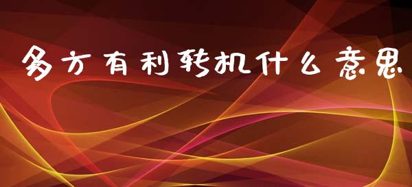 多方有利转机什么意思_https://cj001.lansai.wang_金融问答_第1张