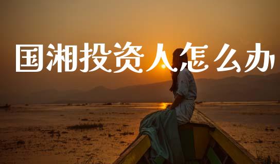 国湘投资人怎么办_https://cj001.lansai.wang_金融问答_第1张